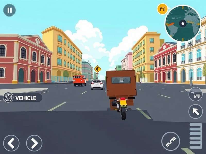 Fast Pace Delivery gameplay screenshot showing delivery in Indian city