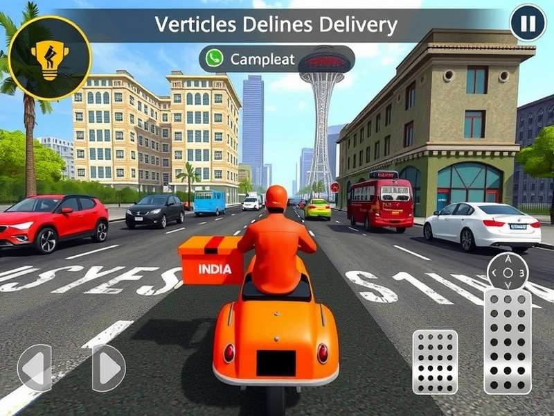Fast Pace Delivery showing different Indian city environments